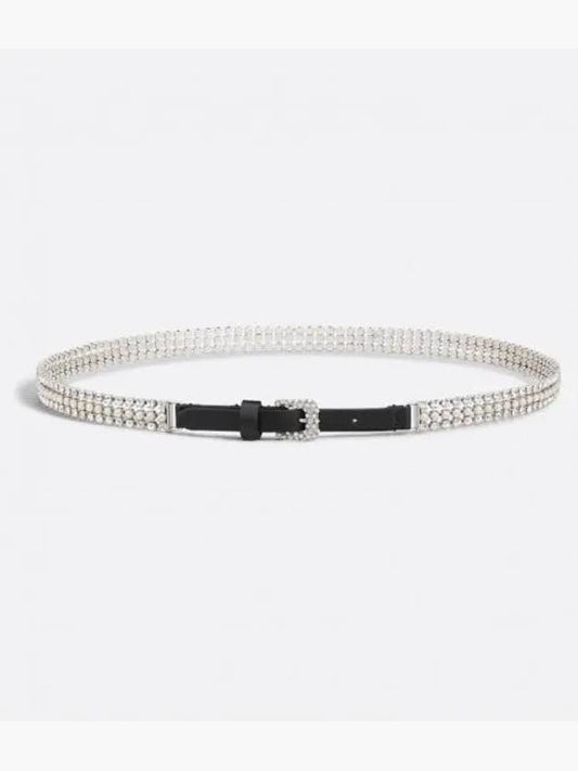 Sparkle Resin Pearl Crystal Belt Silver - DIOR - BALAAN 2