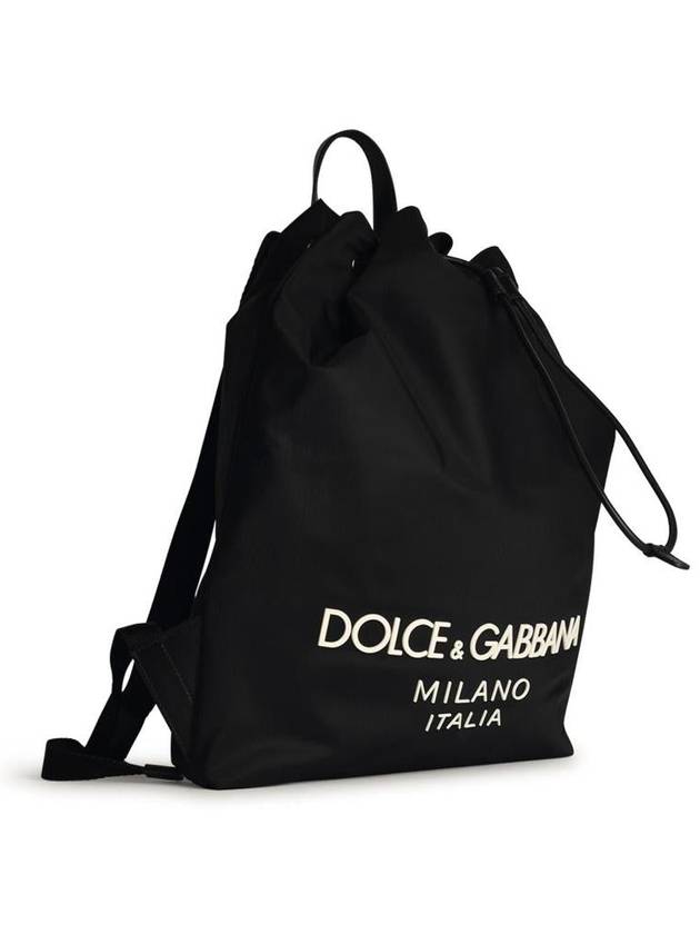 Dolce & Gabbana Black Nylon Backpack - DOLCE&GABBANA - BALAAN 2