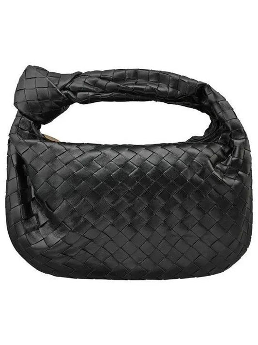 Teen Jody Hobo Shoulder Bag Black - BOTTEGA VENETA - BALAAN 2