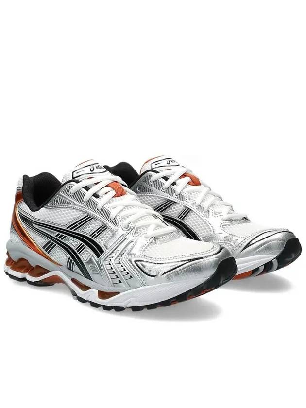 Gel Kayano 14 Low Top Sneakers Orange White Grey - ASICS - BALAAN 4