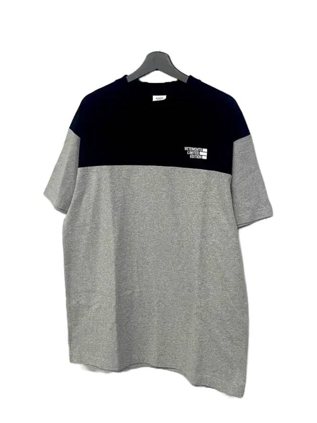 UAH21TR507 1611 GRBLK Short Sleeve TShirt Gray - VETEMENTS - BALAAN 2