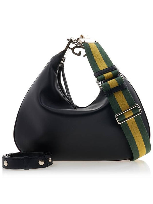 Attach Large Leather Shoulder Bag Black - GUCCI - BALAAN 2
