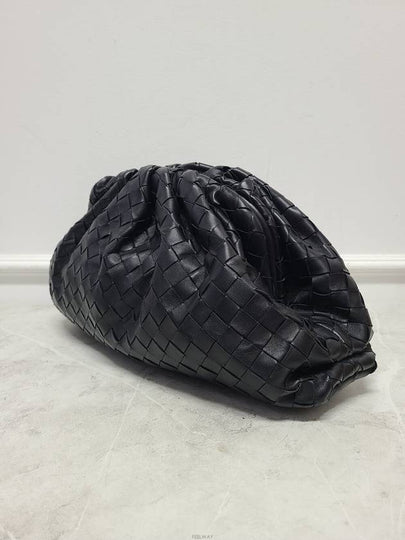 Used luxury goods Louis It Black Intrecciato Weaving Classic Dumpling Pouch Clutch Bag - BOTTEGA VENETA - BALAAN 2