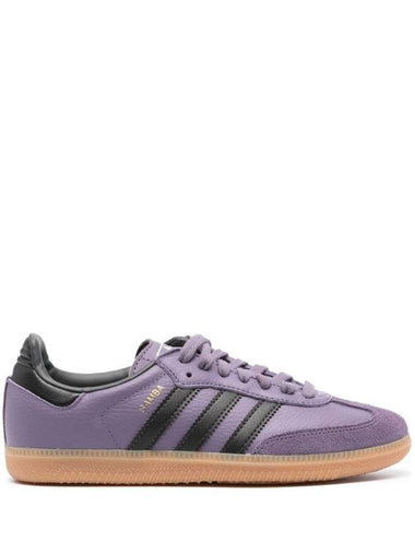 Samba OG Leather Low Top Sneakers Shadow Violet - ADIDAS - BALAAN 1