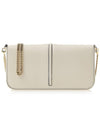 Fendigraphy Chain Leather Cross Bag White - FENDI - BALAAN 5