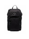 Re-Nylon Saffiano Leather Backpack Black - PRADA - BALAAN 2