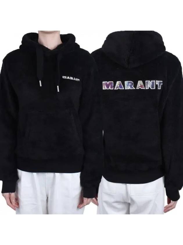 Maeva Logo Hoodie Black - ISABEL MARANT - BALAAN 2