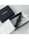 CC logo ribbon pearl pearl leather leather hairpin hair accessory black AA9134 - CHANEL - BALAAN 7