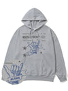 Aloha indigo blue overfit hoodie gray - MONSTER REPUBLIC - BALAAN 3