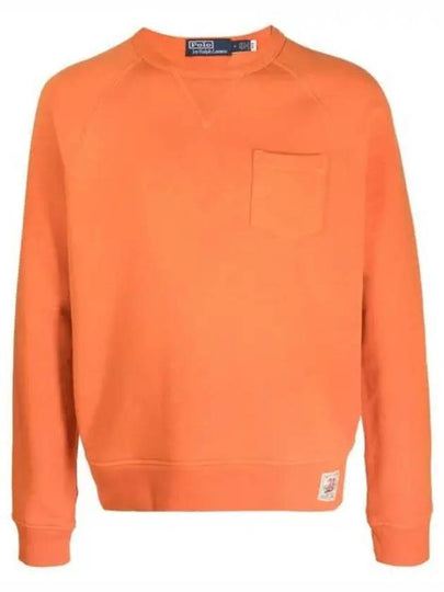 Pocket Patch Sweatshirt Orange - POLO RALPH LAUREN - BALAAN 2