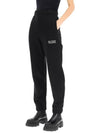 Side Logo Cotton JoGGer Track Pants Black - GANNI - BALAAN 5