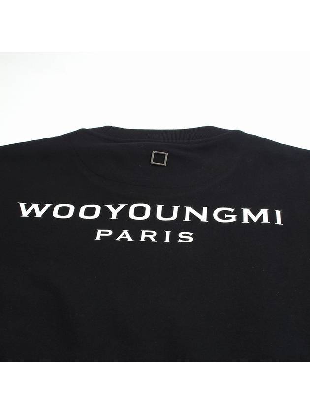 24SS Back Logo Sweatshirt Black W241TS27 736B - WOOYOUNGMI - BALAAN 3