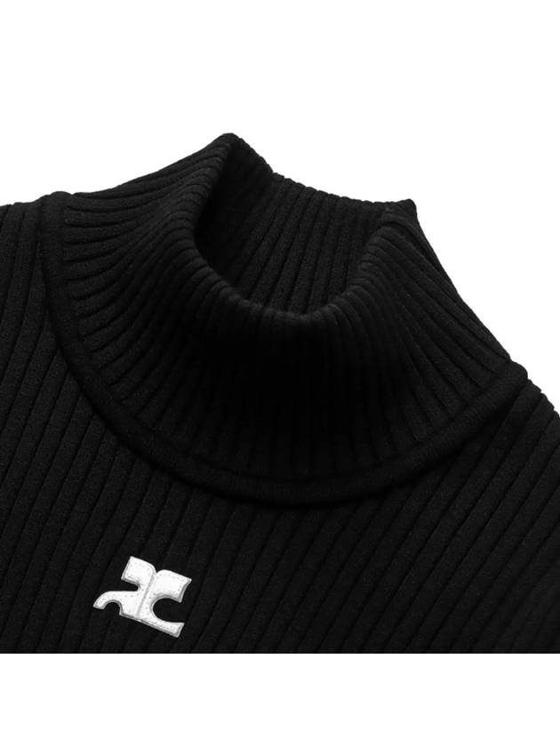 Reedition Turtle Neck Black - COURREGES - BALAAN 5