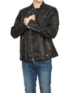 Men's Biker Jacket ML021Z BLACK - ALLSAINTS - BALAAN 5