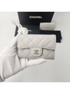 Classic Caviar Card Wallet Gray Gold Kleotok AP0214 B10583 NAAUH - CHANEL - BALAAN 1