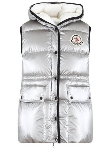 HERA padded vest silver 1A000 53 596T2 915 - MONCLER - BALAAN 1