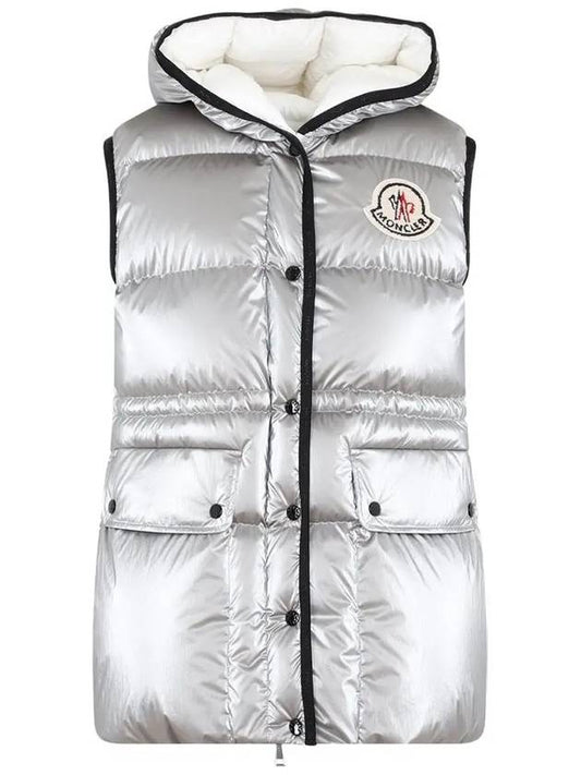 HERA padded vest silver 1A000 53 596T2 915 - MONCLER - BALAAN 1