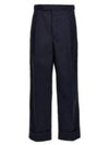 Typewriter Fit 5 Slacks Blue - THOM BROWNE - BALAAN 2