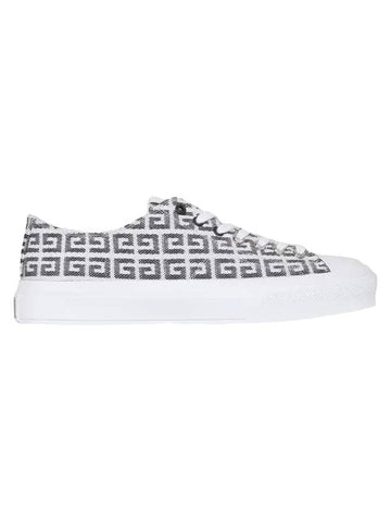 4G City Jacquard Low Top Sneakers White Black - GIVENCHY - BALAAN 1