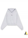 Micro Logo Cotton Hoodie Grey - MSGM - BALAAN 2