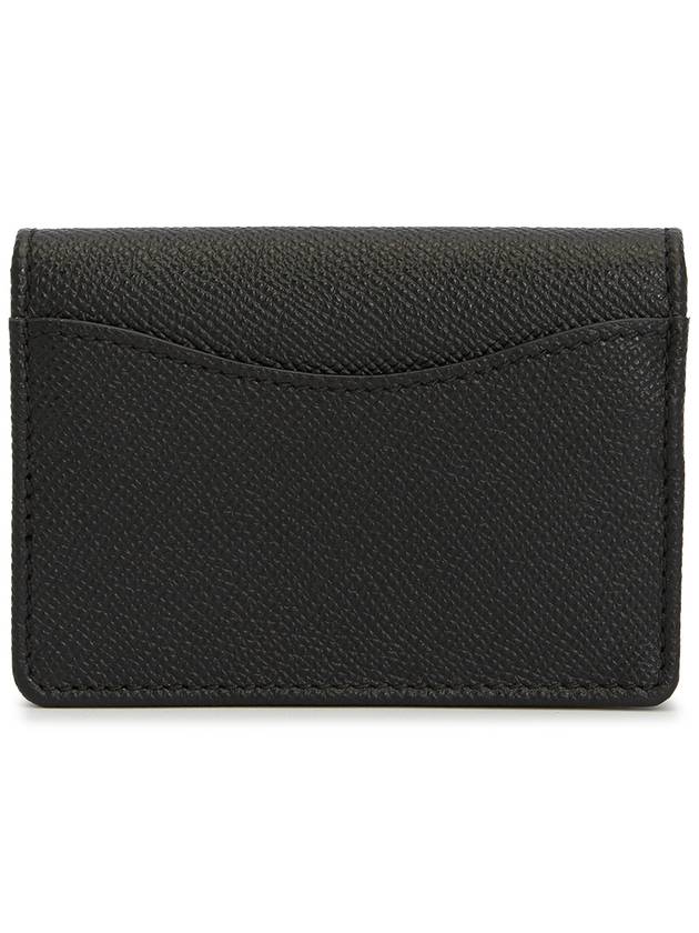 Gancini Calfskin Card Wallet Black - SALVATORE FERRAGAMO - BALAAN 3