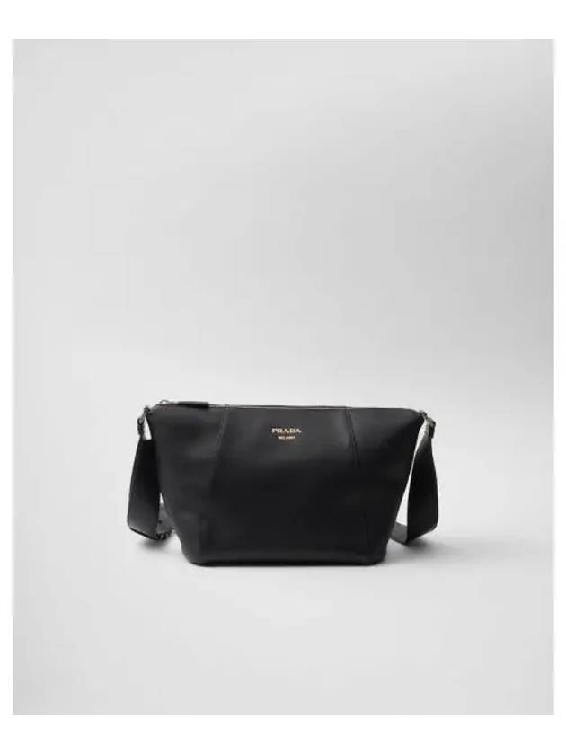 Leather Shoulder Bag Black - PRADA - BALAAN 2