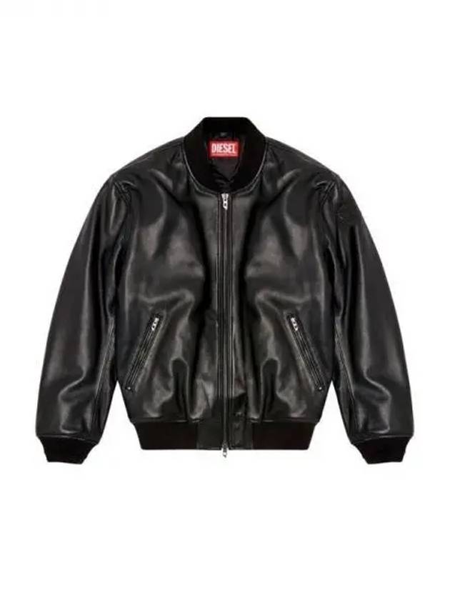 L KHAN Leather Bomber 271005 - DIESEL - BALAAN 1