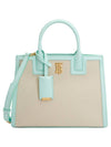 Mini Frances Canvas Tote Bag Mint - BURBERRY - BALAAN 1