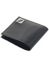FF Square Leather Compact Bicycle Wallet Black - FENDI - BALAAN 5