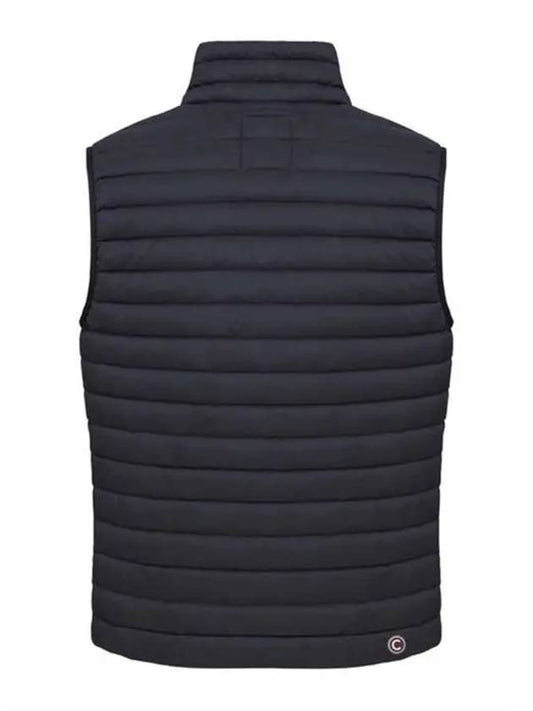 Le Logo Patch Lightweight Padded Vest Navy - COLMAR - BALAAN 2