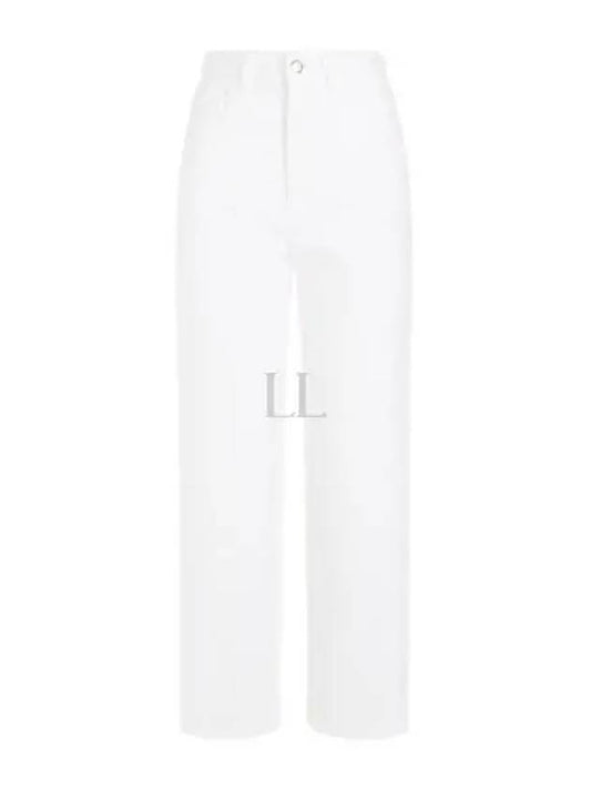 Cotton Cropped Jeans White - MONCLER - BALAAN 2