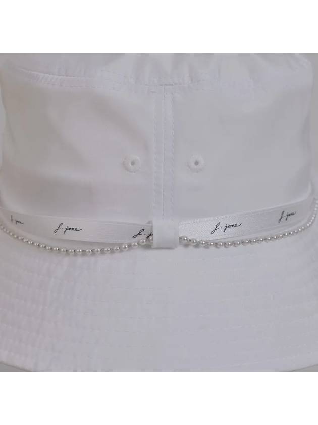 Golf Wear Pearl Bucket Hat White - J JANE - BALAAN 5