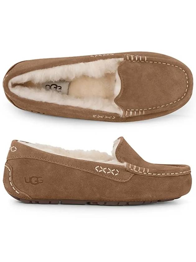 Ansley Fur Moccasin Slipper Chestnut - UGG - BALAAN 6