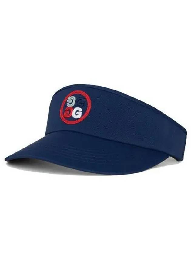 Circle GS Logo Stretch Twill Visor Navy - G/FORE - BALAAN 3