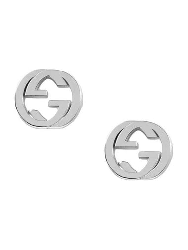 Interlocking G Earrings Silver - GUCCI - BALAAN 1