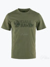 Men's Lush Logo Short Sleeves T-Shirt Laurel Green - FJALL RAVEN - BALAAN 2