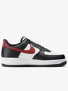 Air Force 1 '07 Low Top Sneakers Black Dark Team Red - NIKE - BALAAN 4