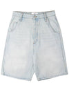 Alex Denim Bermuda Shorts Light Blue - AMI - BALAAN 9