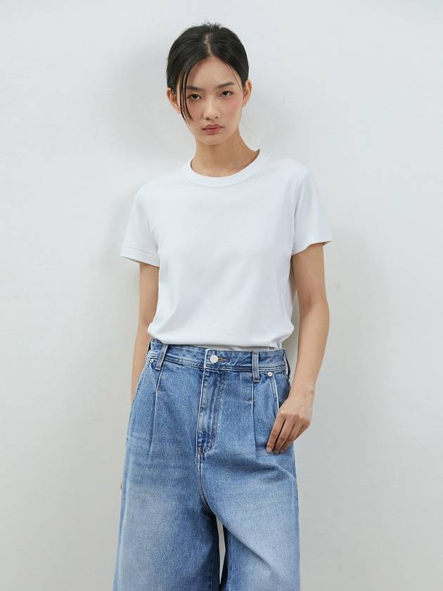 Denim Relaxed Bermuda Pants Blue - RYUL+WAI: - BALAAN 4