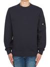 Diagonal Raised Fleece Sweatshirt Navy - CP COMPANY - BALAAN 2