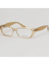 Glasses frame BV116 VNL brown transparent horn frame - BOTTEGA VENETA - BALAAN 1