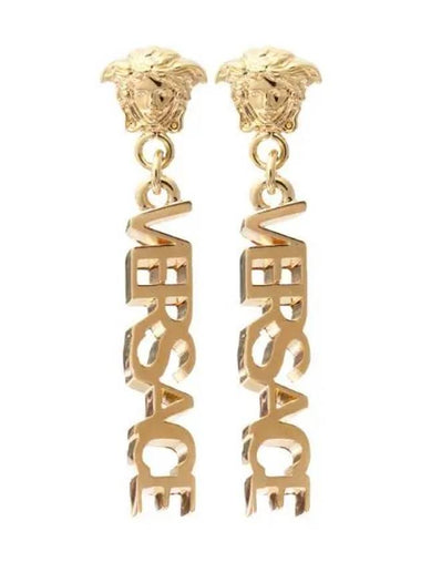 La Medusa logo drop earrings - VERSACE - BALAAN 1