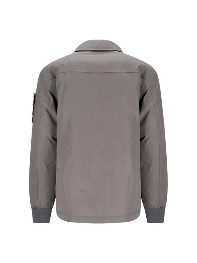 Ghost Piece O-Ventile Down Jacket Grey - STONE ISLAND - BALAAN 3