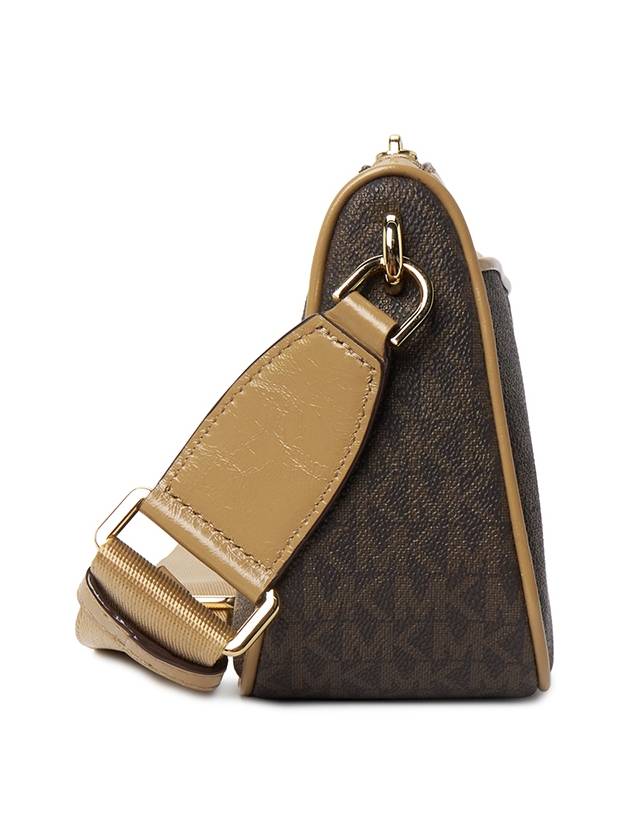 Jet Set Lettering Logo Leather Cross Bag Camel - MICHAEL KORS - BALAAN 5