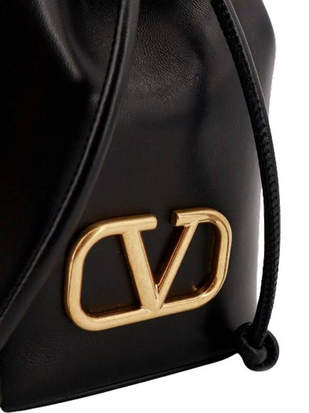 V Logo Bucket Bag Black - VALENTINO - BALAAN 6