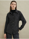 Suede over shirt Black - MANAVIS7 - BALAAN 1