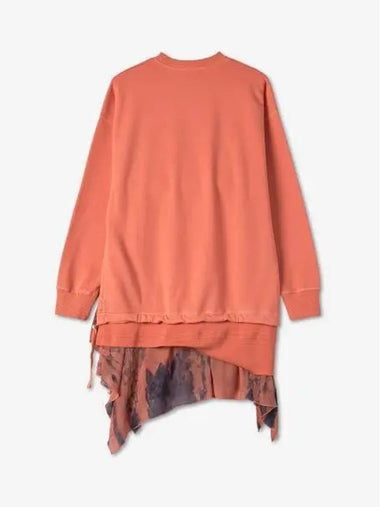 D Lolly Layered Sweatshirt Orange - DIESEL - BALAAN 1