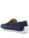 Men's Suede Slip-ons Loafers Blue - TOD'S - BALAAN 4