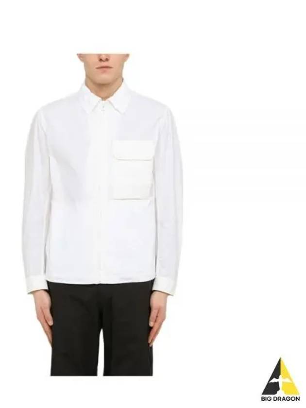 Pocket Zip-Up Mid Layer Jacket White - TEN C - BALAAN 2