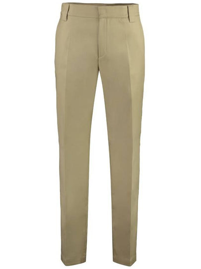 Men's Cotton Gabardine Straight Pants Light Beige - VALENTINO - BALAAN 2